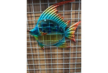 Pesce in vetro e metallo Nautica Portoverde