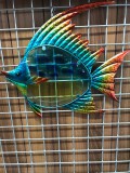 Pesce in vetro e metallo